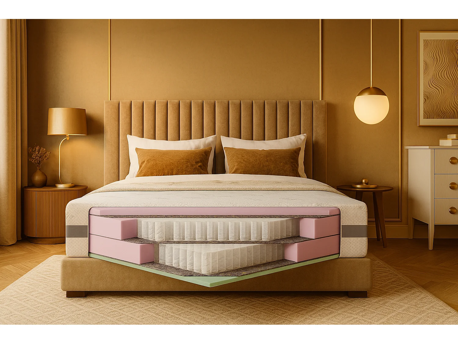 Matelas de poche POCKET PREMIUM, 140x200 cm, H3/H3