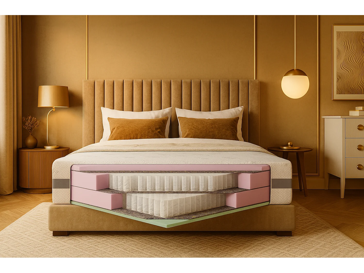 Pocketmatras POCKET PREMIUM, 160x200 cm, H3/H3