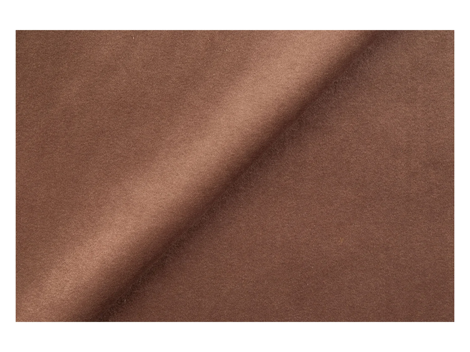 Ecksofa L-Form Round Cursal, Stoff Salvador, Dunkelbraun, Links