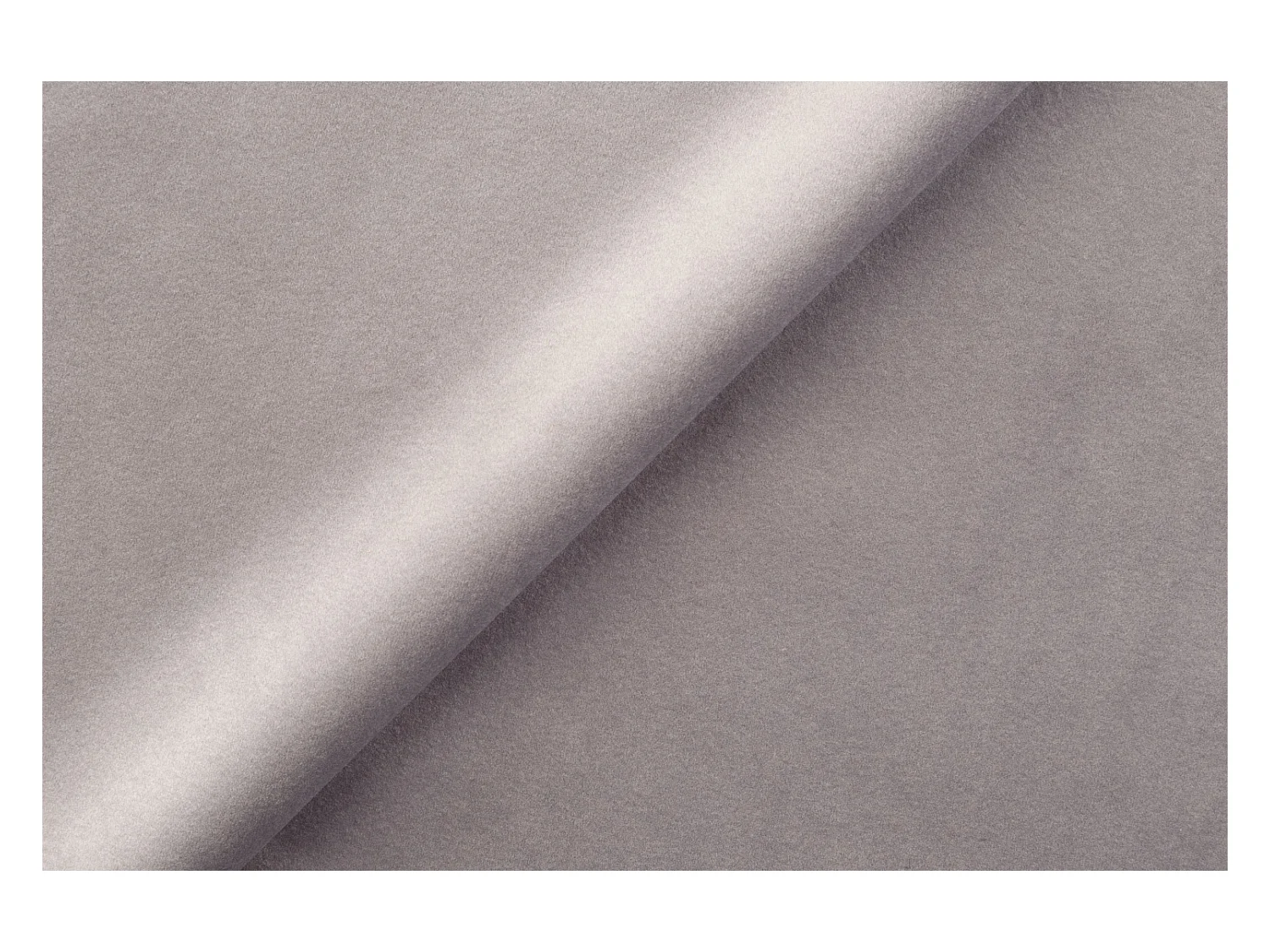 Canapé d'angle en L Round Cursal, tissu Salvador, gris, droit