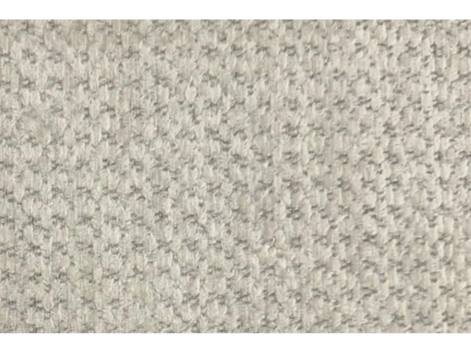 Grand canapé d'angle droit 6 places en tissu crème CURSAL