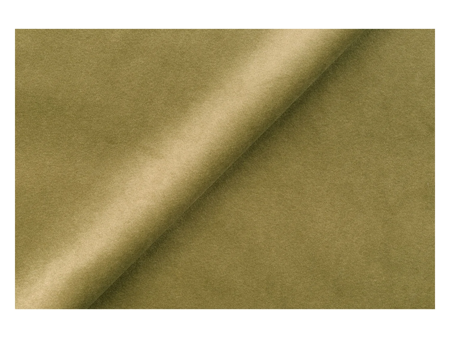 Canapé d'angle L-form Round Cursal, tissu Salvador, olive, droit