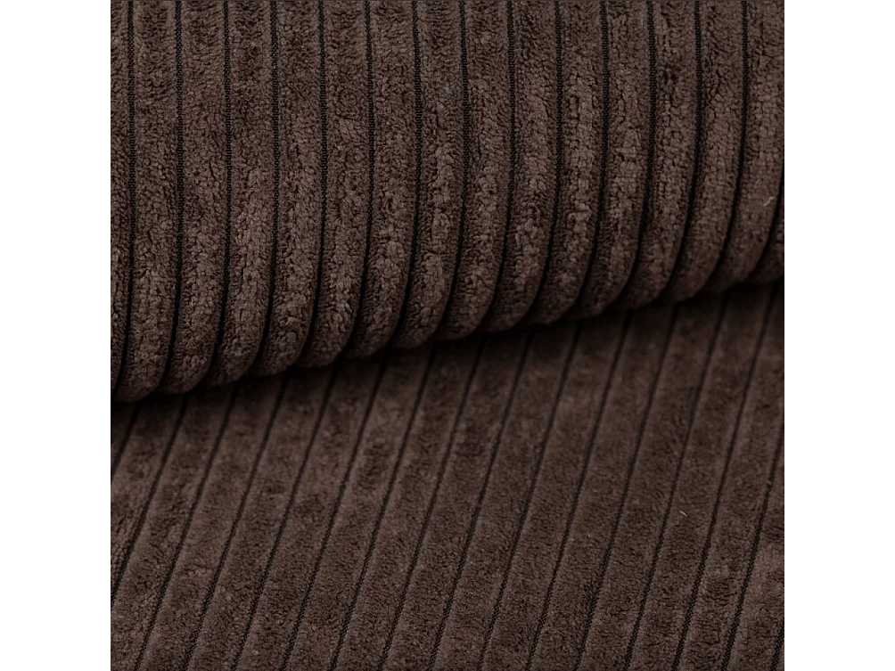 Ecksofa U-Form Cursal, Stoff Poso, Braun