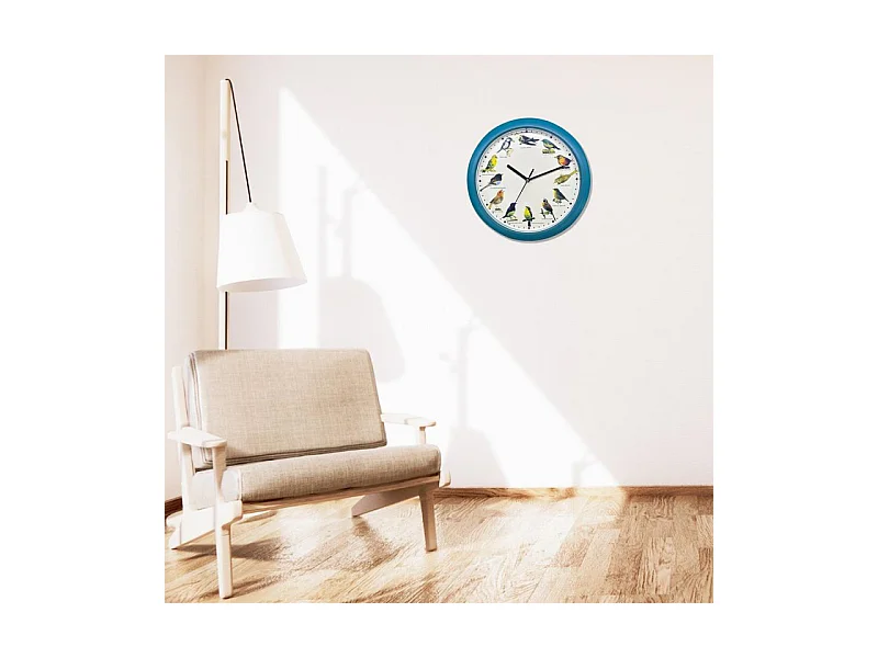 Horloge chant d'oiseau Bleu Herzberg HG03718