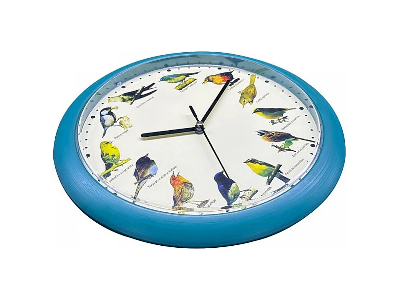 Horloge chant d'oiseau Bleu Herzberg HG03718