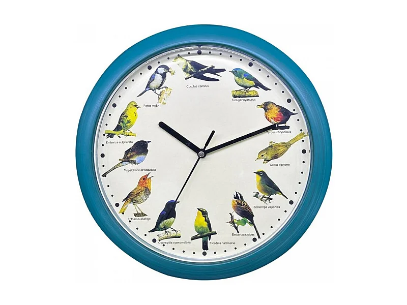 Horloge chant d'oiseau Bleu Herzberg HG03718