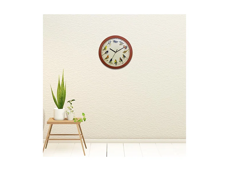 Horloge chant d'oiseau Bois Herzberg HG03701