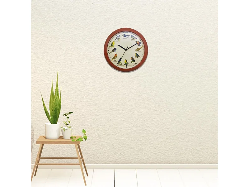 Horloge chant d'oiseau Bois Herzberg HG03701