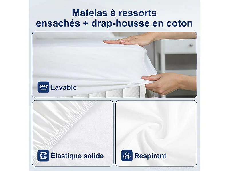 Hiazurm drap-housse 90x200cm