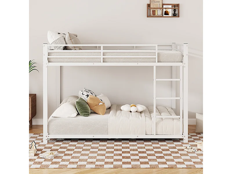 Kinderbedden 140 x 200 cm, stapelbedden, ijzeren bedden, klassieke ijzeren stapelbedden