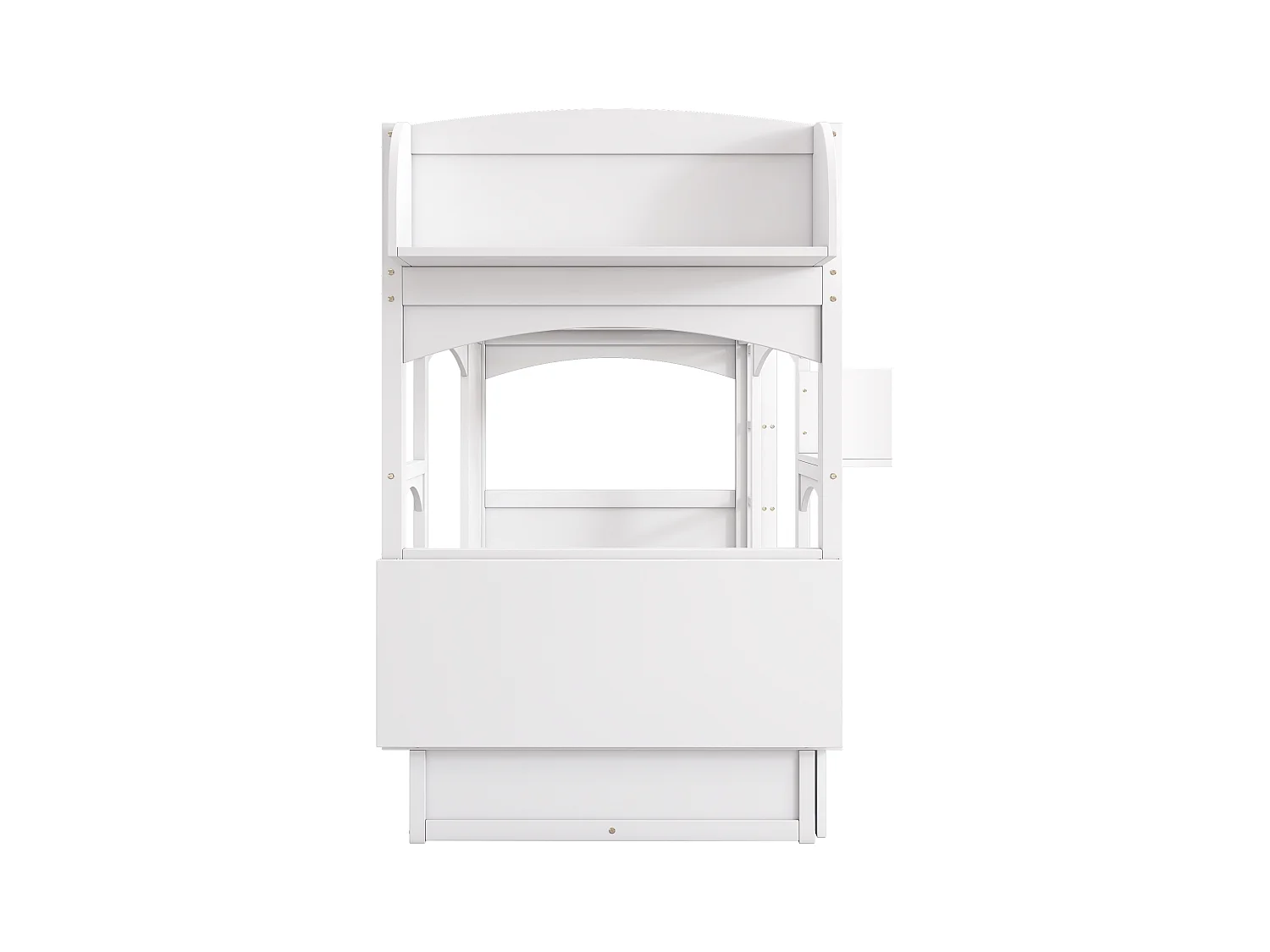 Kinder-Etagenbett, Doppelbett, multifunktionales Kinderbett, mit klappbarem Schreibtisch