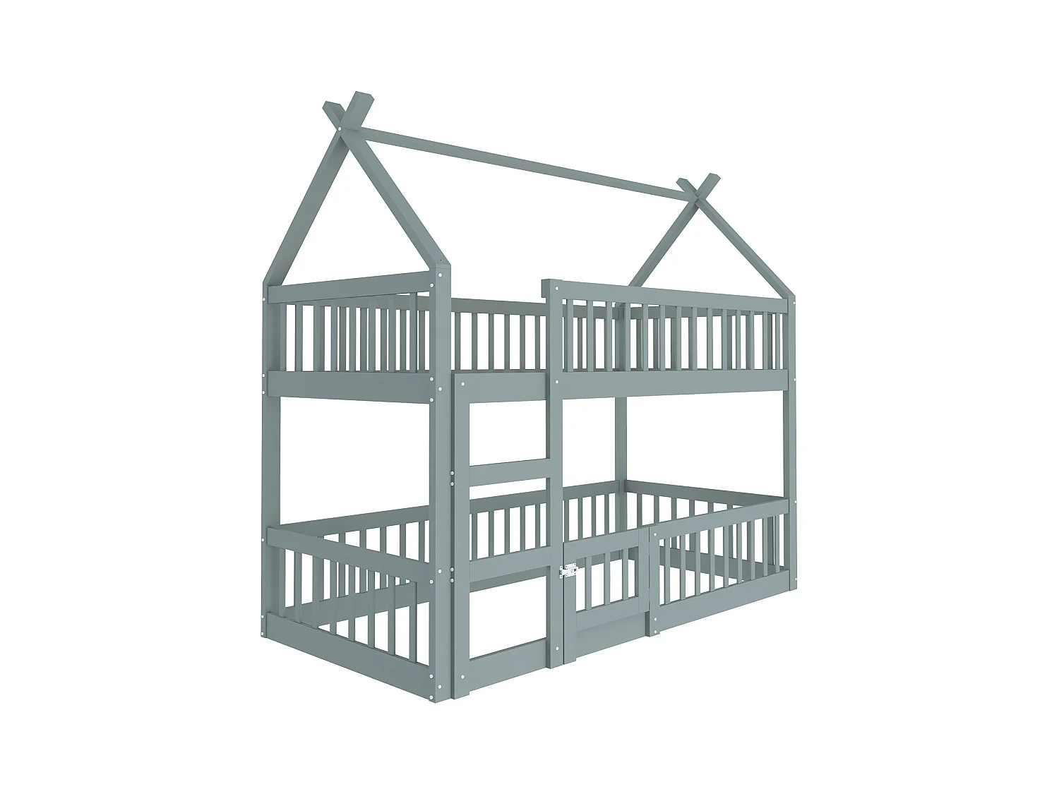 Kinder-Etagenbett 90*200, Kinder-Familienbett, Etagenbett mit Treppe, Loft Design