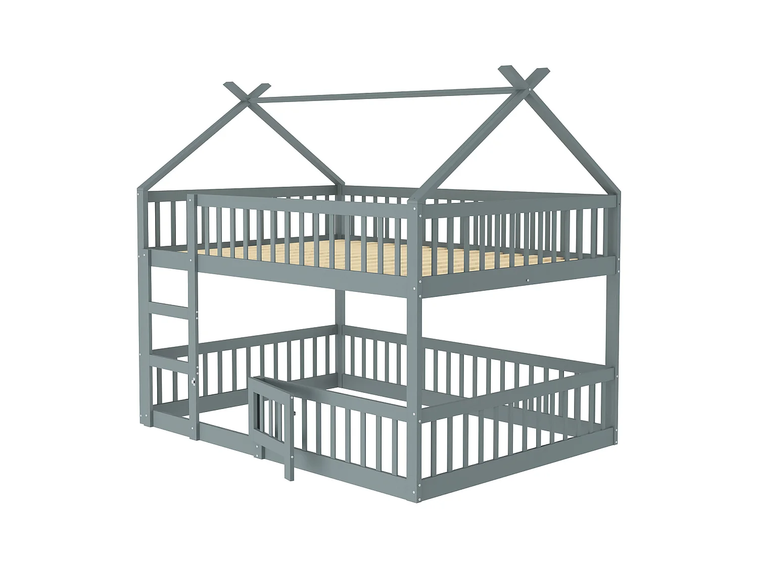 Kinderstapelbed 140x200, familiebed voor kinderen, stapelbed met trap