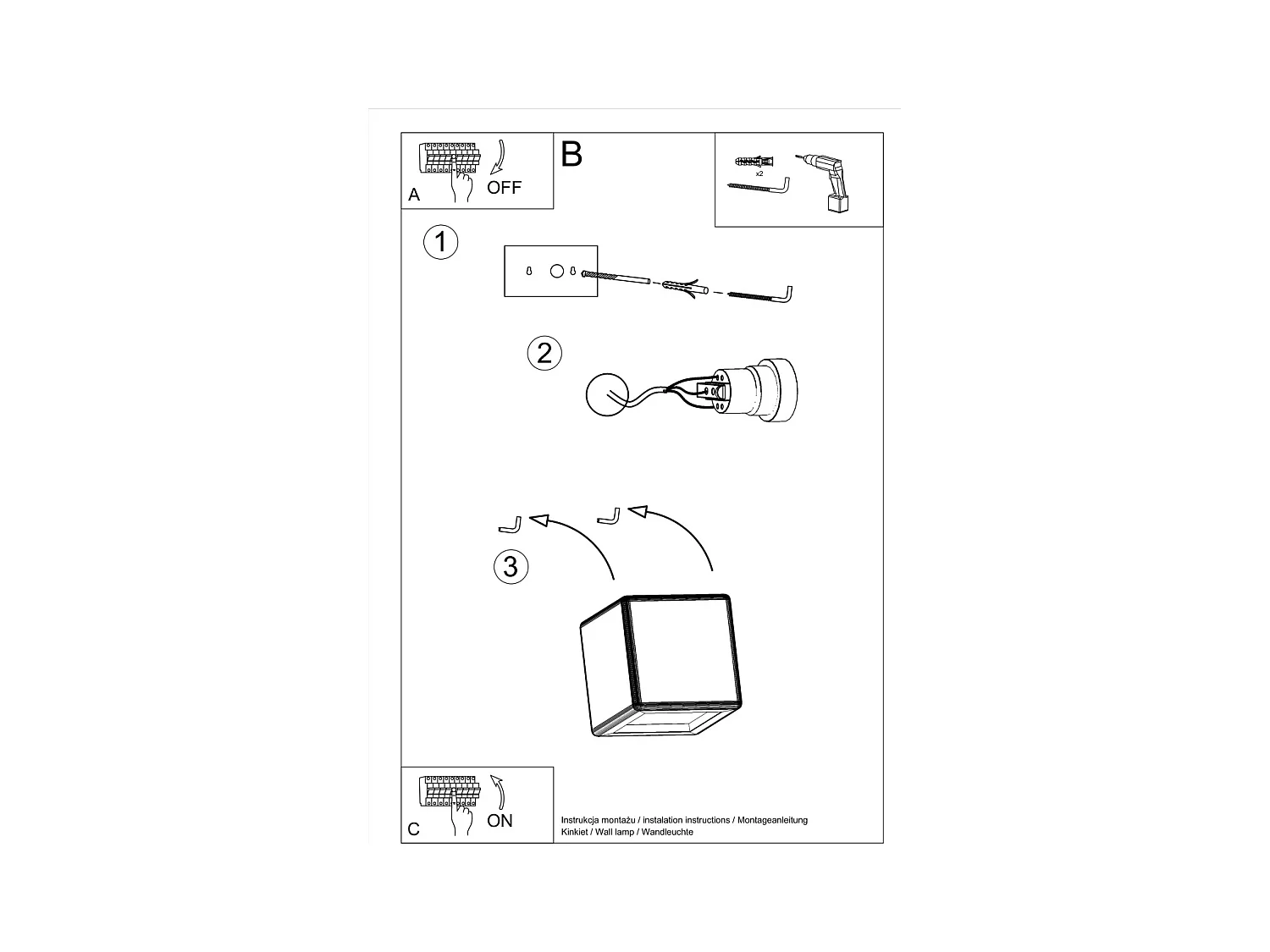 Kinkiety nowoczesny Beais, ceramika - 1 źródło światła 3000K - L.14 x H.14 cm - biały