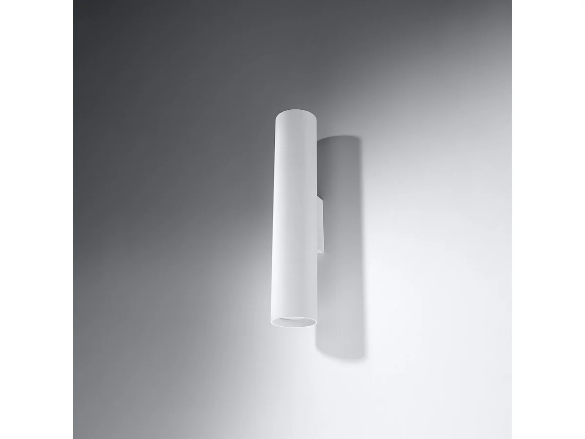 Appliques Toris moderne en acier - 2 sources lumineuses 4000K - L.6 x H.30 cm - blanc