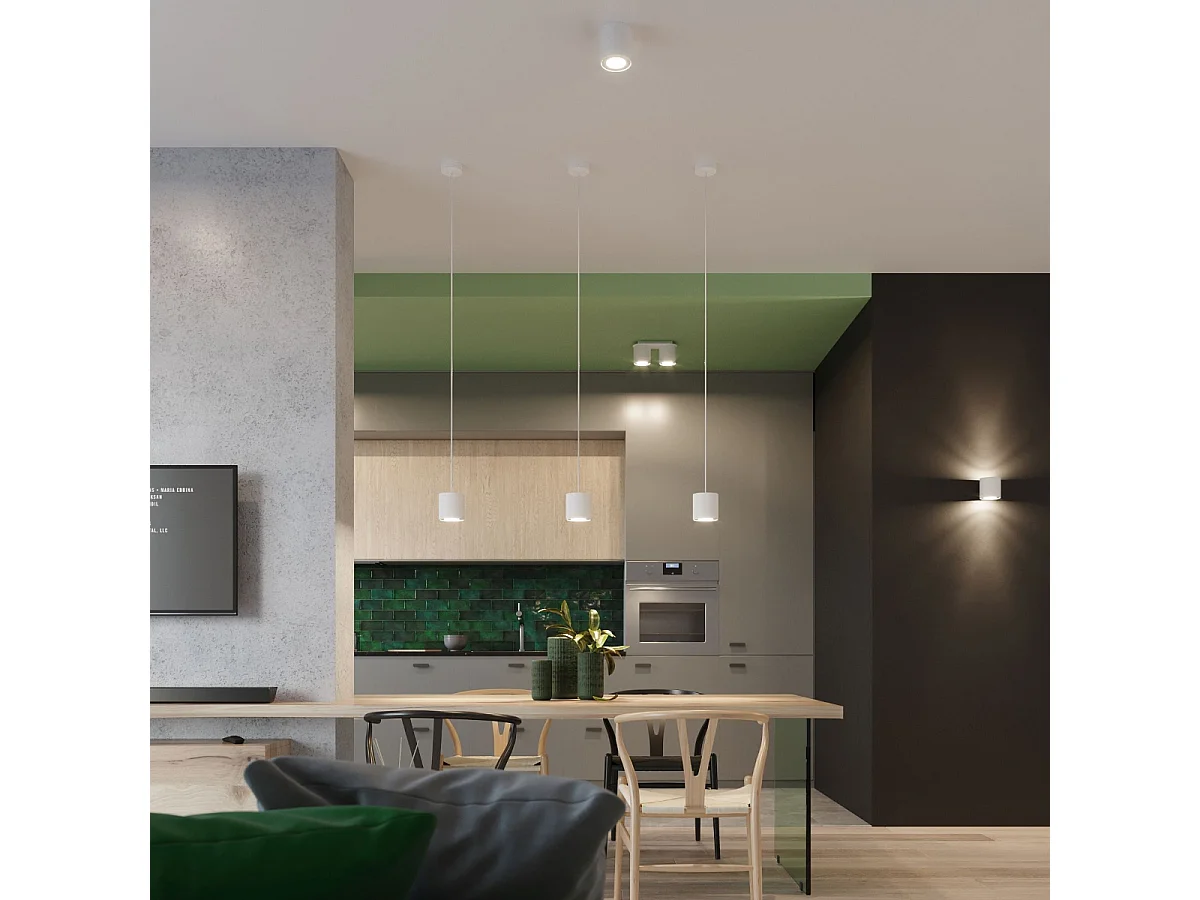 Appliques Celeris moderne en aluminium - 1 sources lumineuses 4000K - L.10 x H.10 cm - blanc