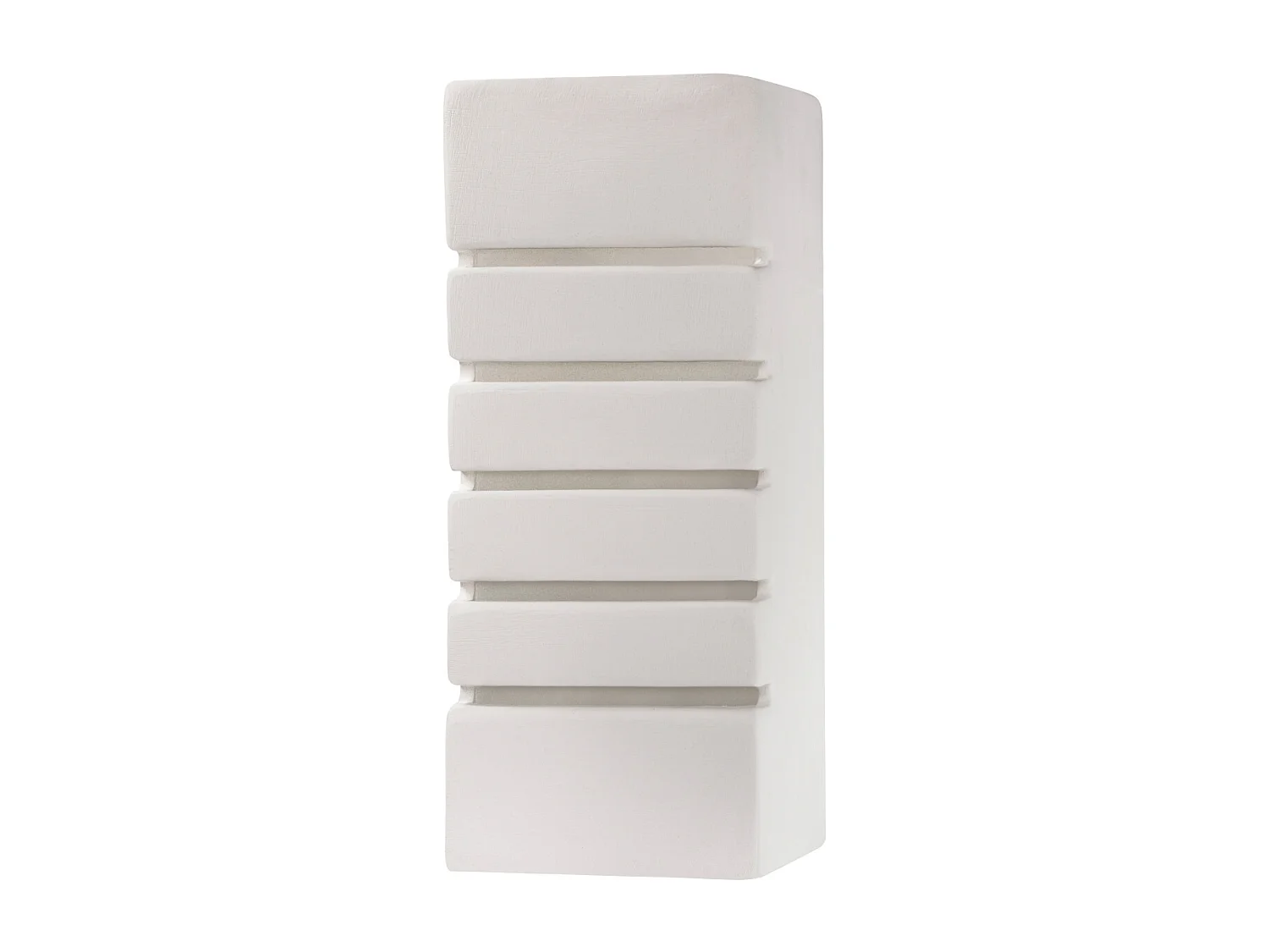 Appliques Flaam moderne en céramique/verre - 1 sources lumineuses 3000K - L.10,5 x H.26 cm - blanc