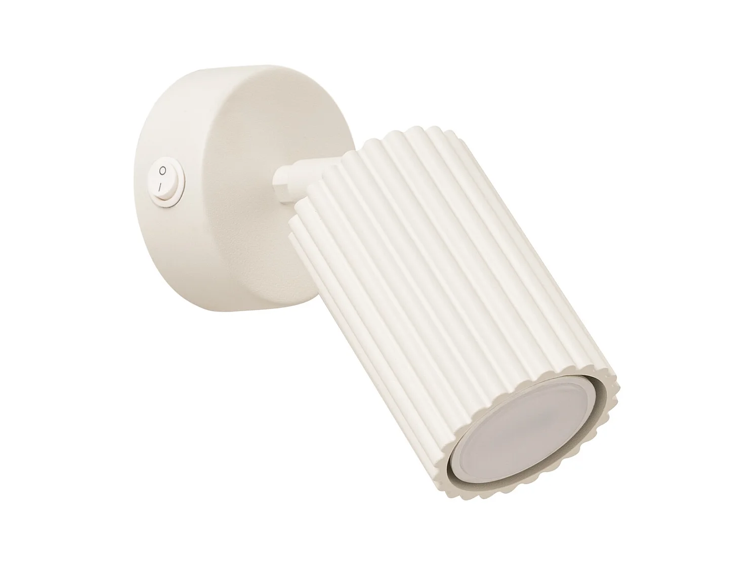 Wandlamp Gloow minimalistisch van  - 1 lichtbronnen 4000K - L.8 x H.16 cm - beige