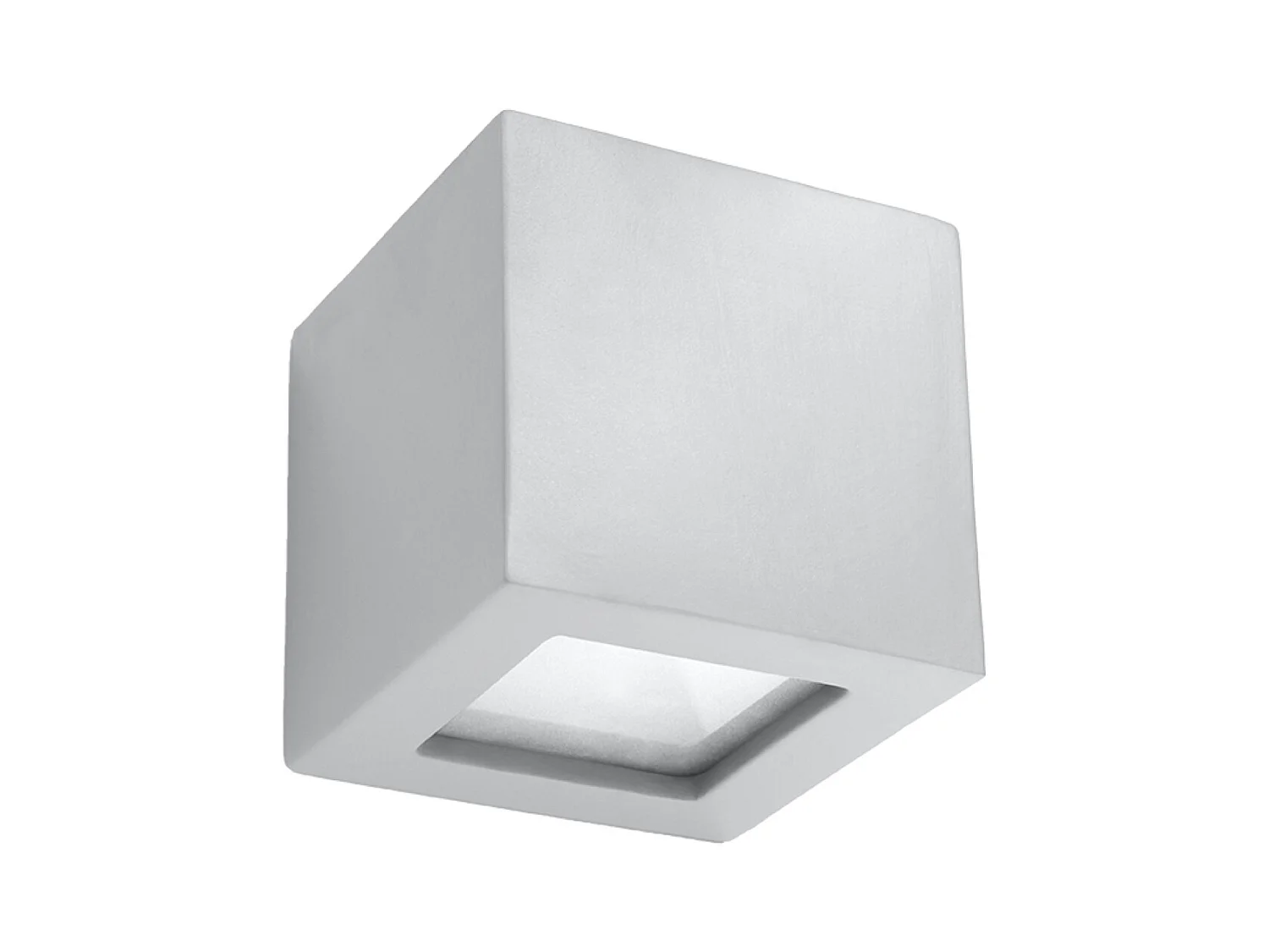 Wandlampen Astra modern van  - 1 lichtbronnen 4000K - L.14 x H.14 cm - grijs