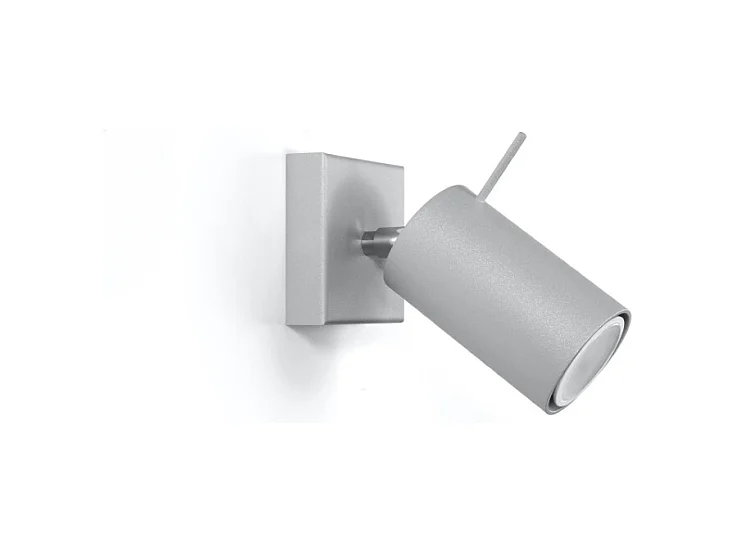 Kinkiety nowoczesny Briix, stal - 1 źródło światła 4000K - L.8 x H.8 cm - szary