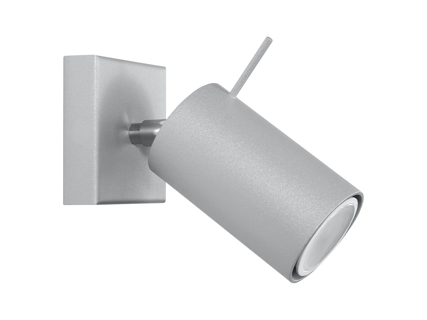 Kinkiety nowoczesny Briix, stal - 1 źródło światła 4000K - L.8 x H.8 cm - szary