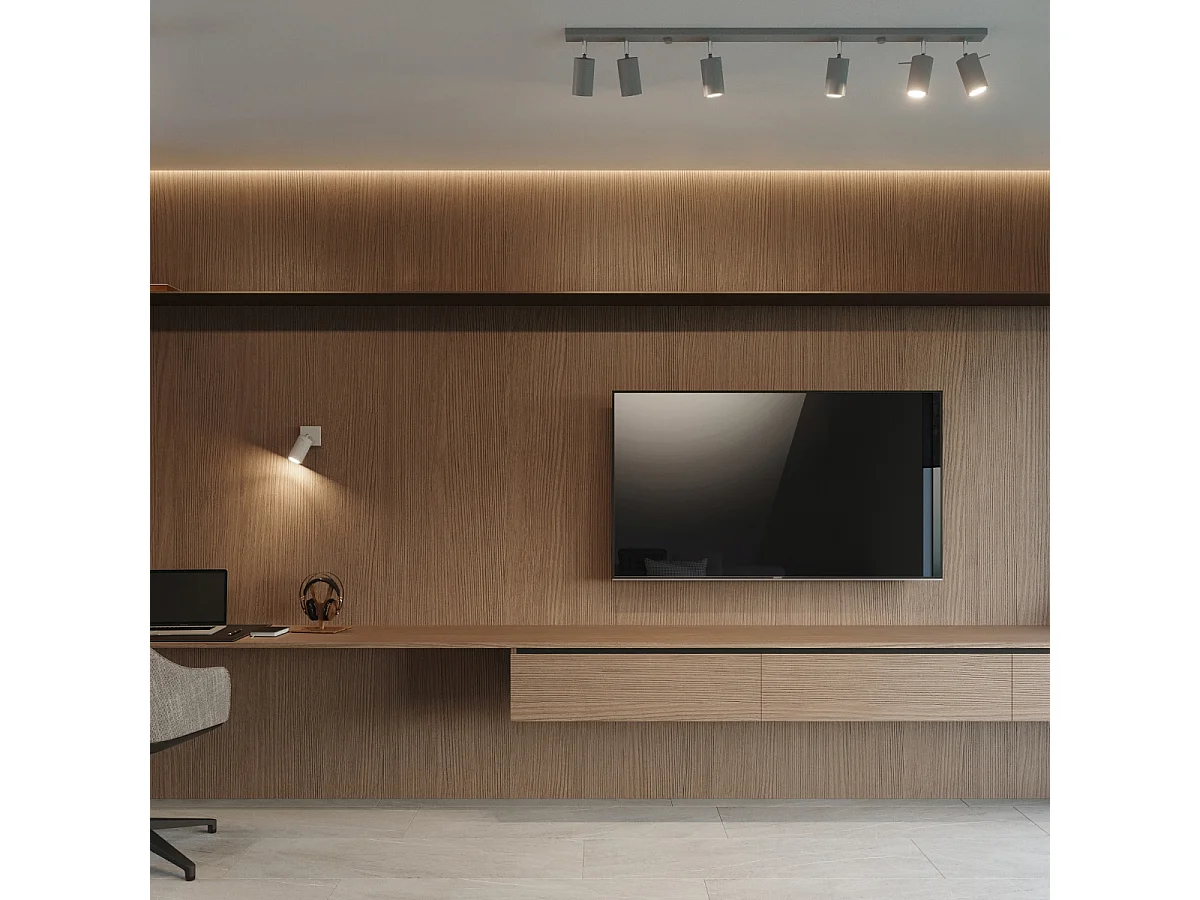 Appliques Briix moderne en acier - 1 sources lumineuses 4000K - L.8 x H.8 cm - gris