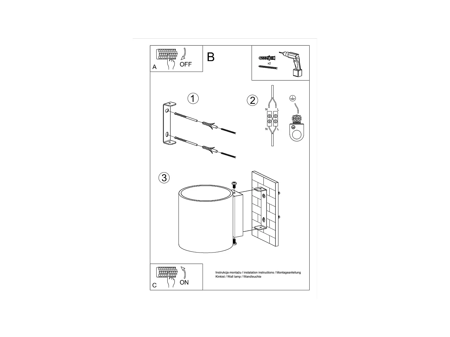 Wandlampen Novici modern van  - 1 lichtbronnen 4000K - L.10 x H.10 cm - wit