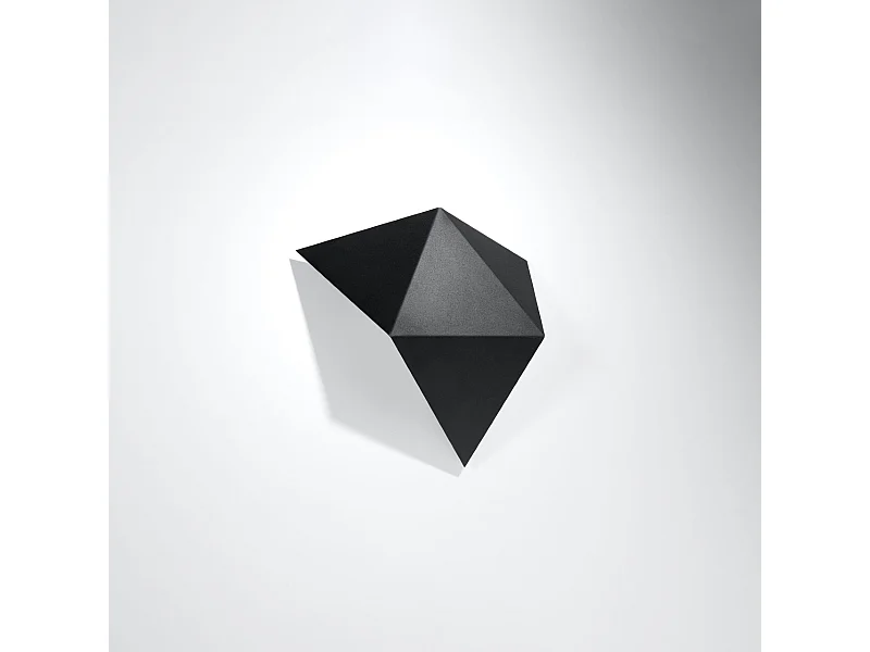 Appliques Solara moderne en acier - 2 sources lumineuses 4000K - L.27 x H.25 cm - noir