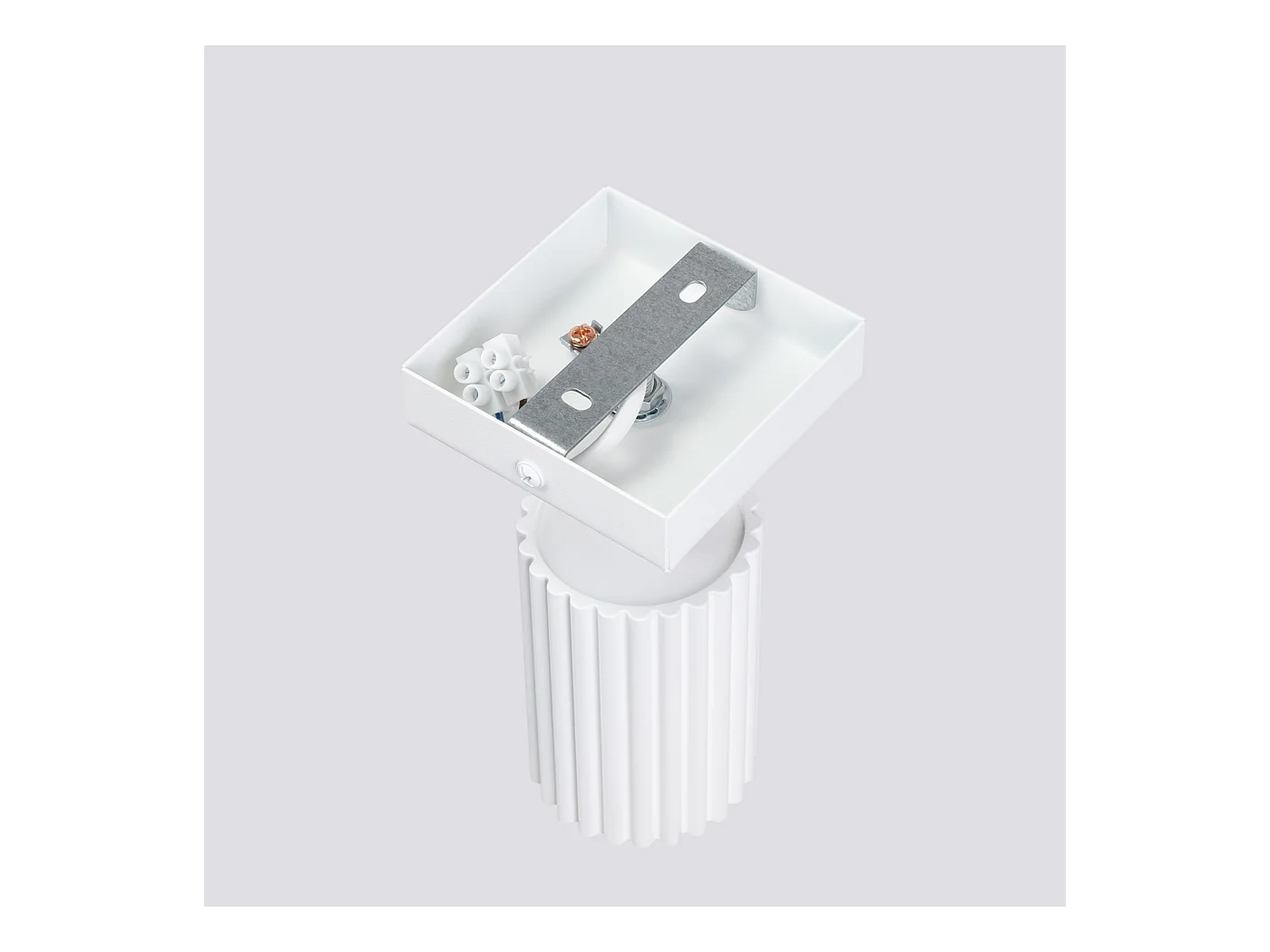 Applique Gloow minimaliste en aluminium - 1 sources lumineuses 4000K - L.8 x H.8 cm - blanc