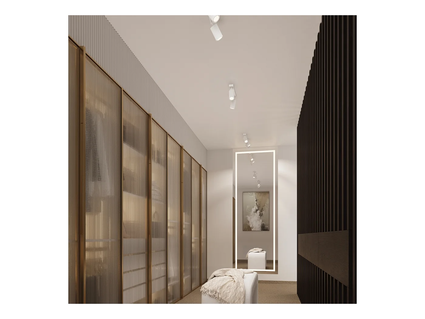 Applique Gloow minimaliste en aluminium - 1 sources lumineuses 4000K - L.8 x H.8 cm - blanc