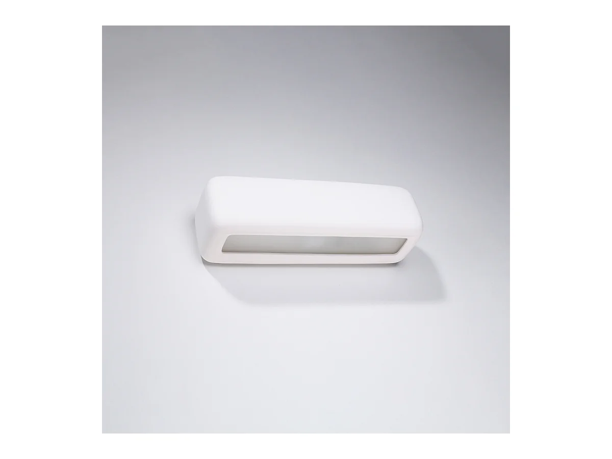 Lampade da parete Vivin moderno di ceramica - 1 sorgenti luminose 3000K - L.33 x A.10 cm - bianco