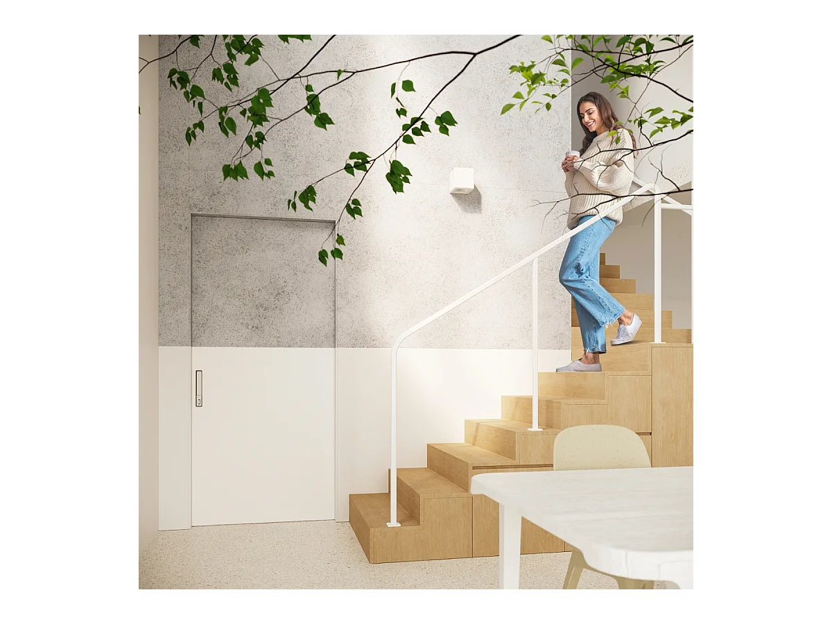 Lampade da parete Vivin moderno di ceramica - 1 sorgenti luminose 3000K - L.33 x A.10 cm - bianco