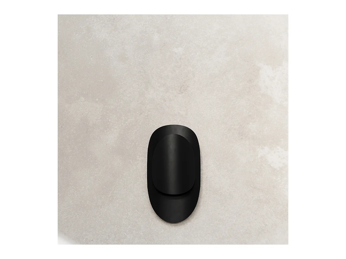 Appliques Revon moderne en acier - 1 sources lumineuses 4000K - L.13 x H.30 cm - noir