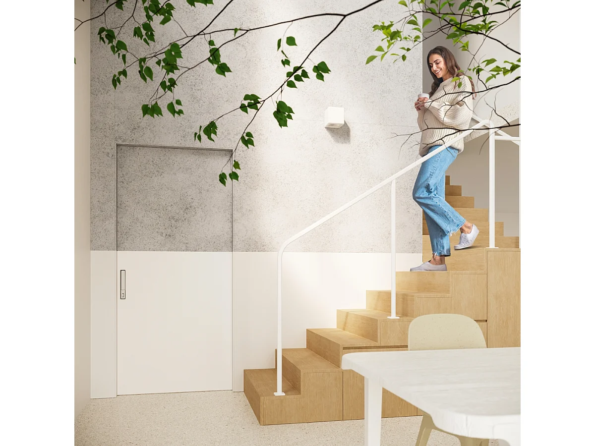 Appliques Beais moderne en céramique - 1 sources lumineuses 4000K - L.14 x H.14 cm - blanc