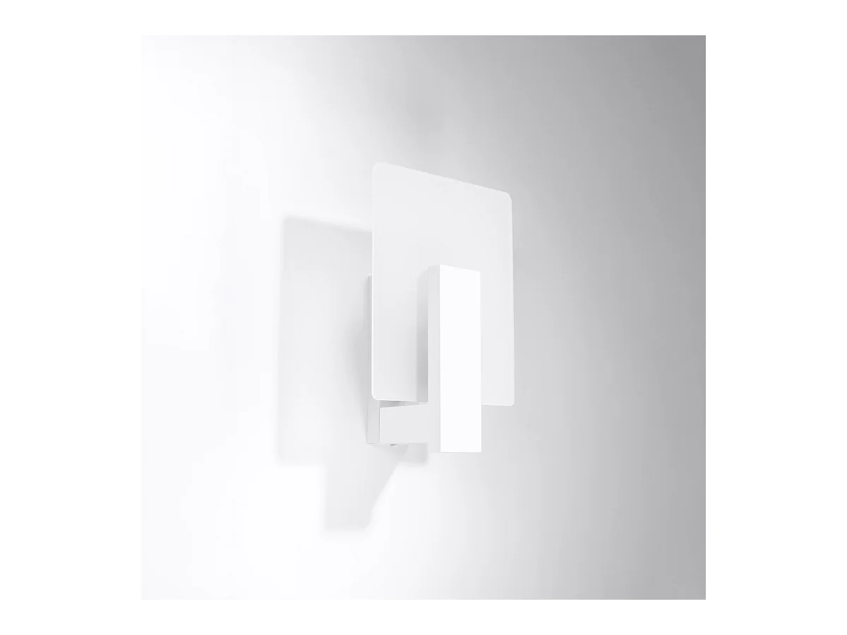 Wandlampen Nappo skandinavisch aus  Holz/Glas - 1 lichtquellen 3000K - L.16 x H. cm - Weiß