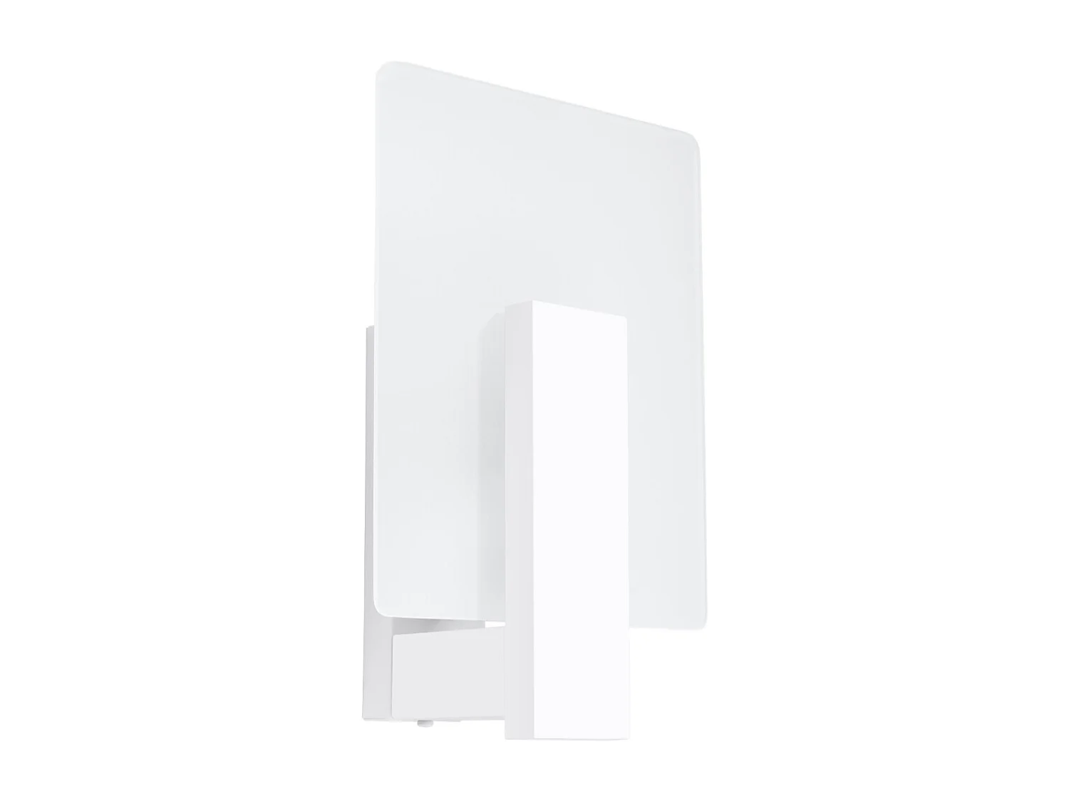 Appliques Nappo scandinave en bois/verre - 1 sources lumineuses 3000K - L.16 x H.30,5 cm - blanc