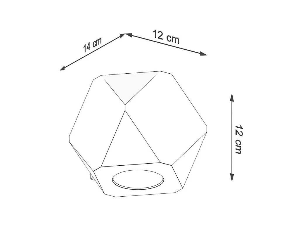 Wandlampen Timberix Scandinavisch van  - 1 lichtbronnen 4000K - L.12 x H.12 cm - natuurlijk hout