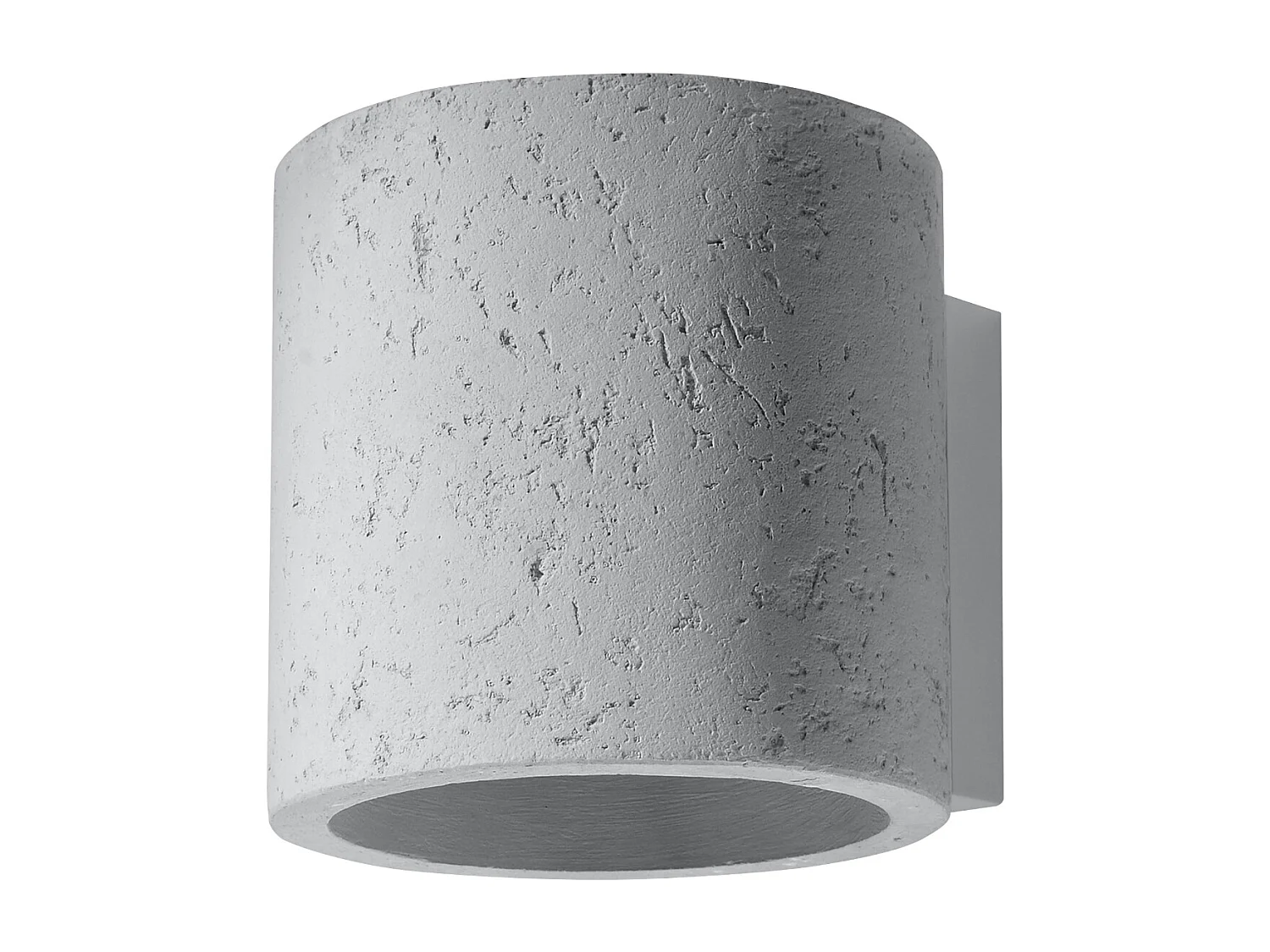 Appliques Celeris industriel en béton - 1 sources lumineuses 3000K - L.10 x H.10 cm - gris