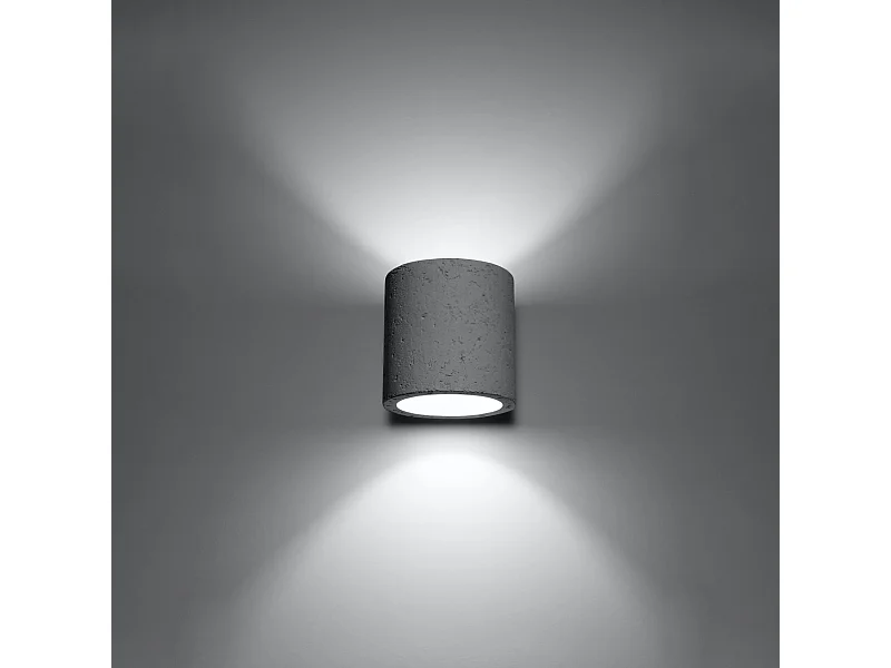 Wandlampen Celeris industrieel van  - 1 lichtbronnen 3000K - L.10 x H.10 cm - grijs