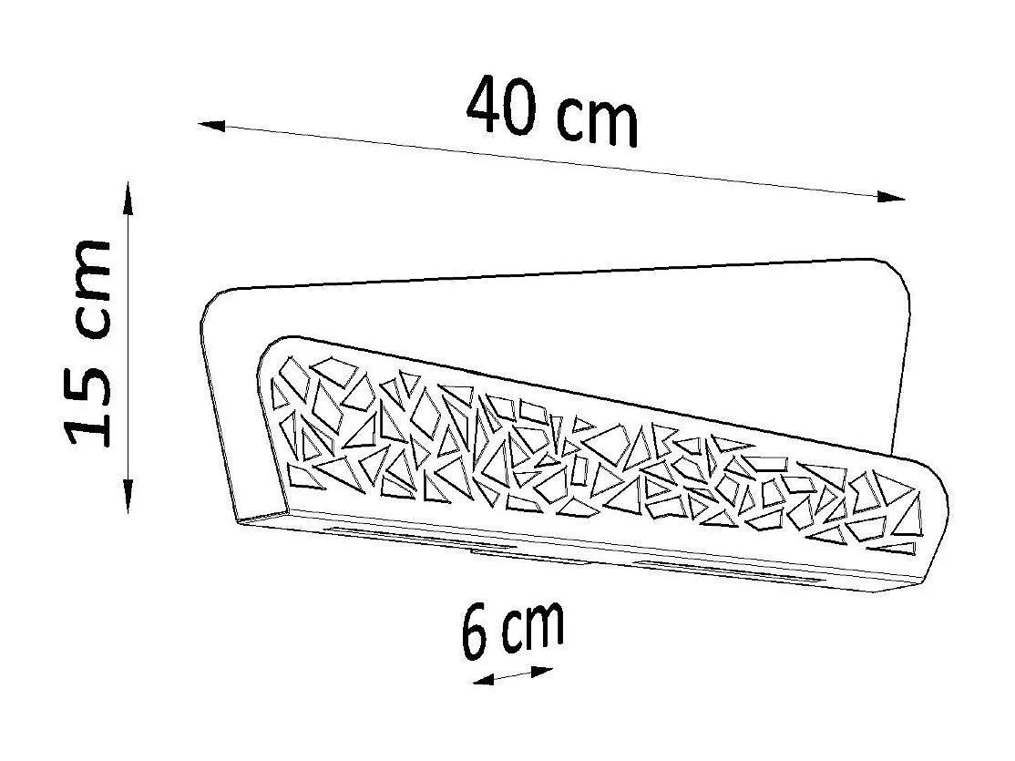 Appliques Zelira moderne en acier/PVC - 2 sources lumineuses 4000K - L.40 x H.15 cm - blanc