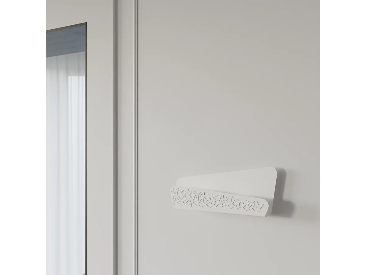 Appliques Zelira moderne en acier/PVC - 2 sources lumineuses 4000K - L.40 x H.15 cm - blanc