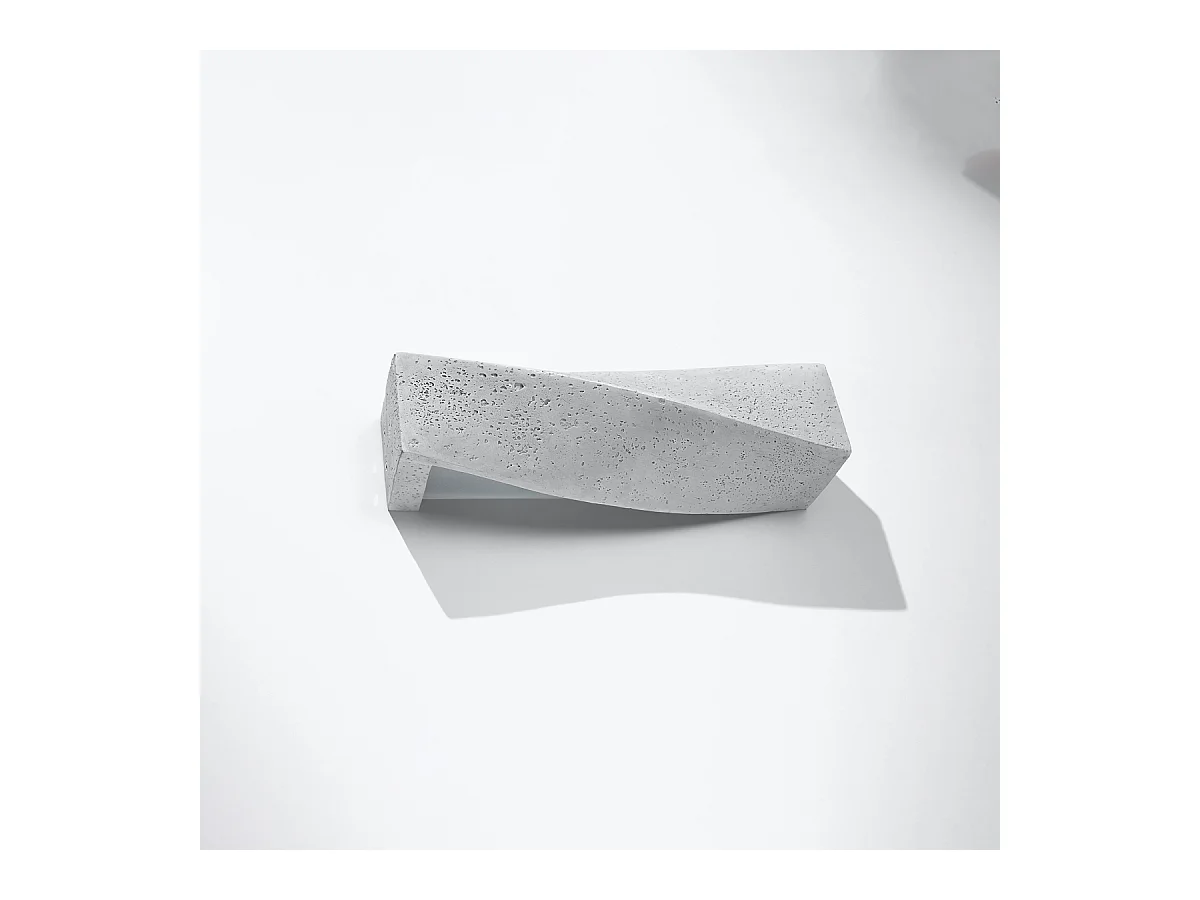 Lampade da parete Sigmonix moderno di calcestruzzo - 2 sorgenti luminose 3000K - L.42 x A.14 cm - grigio