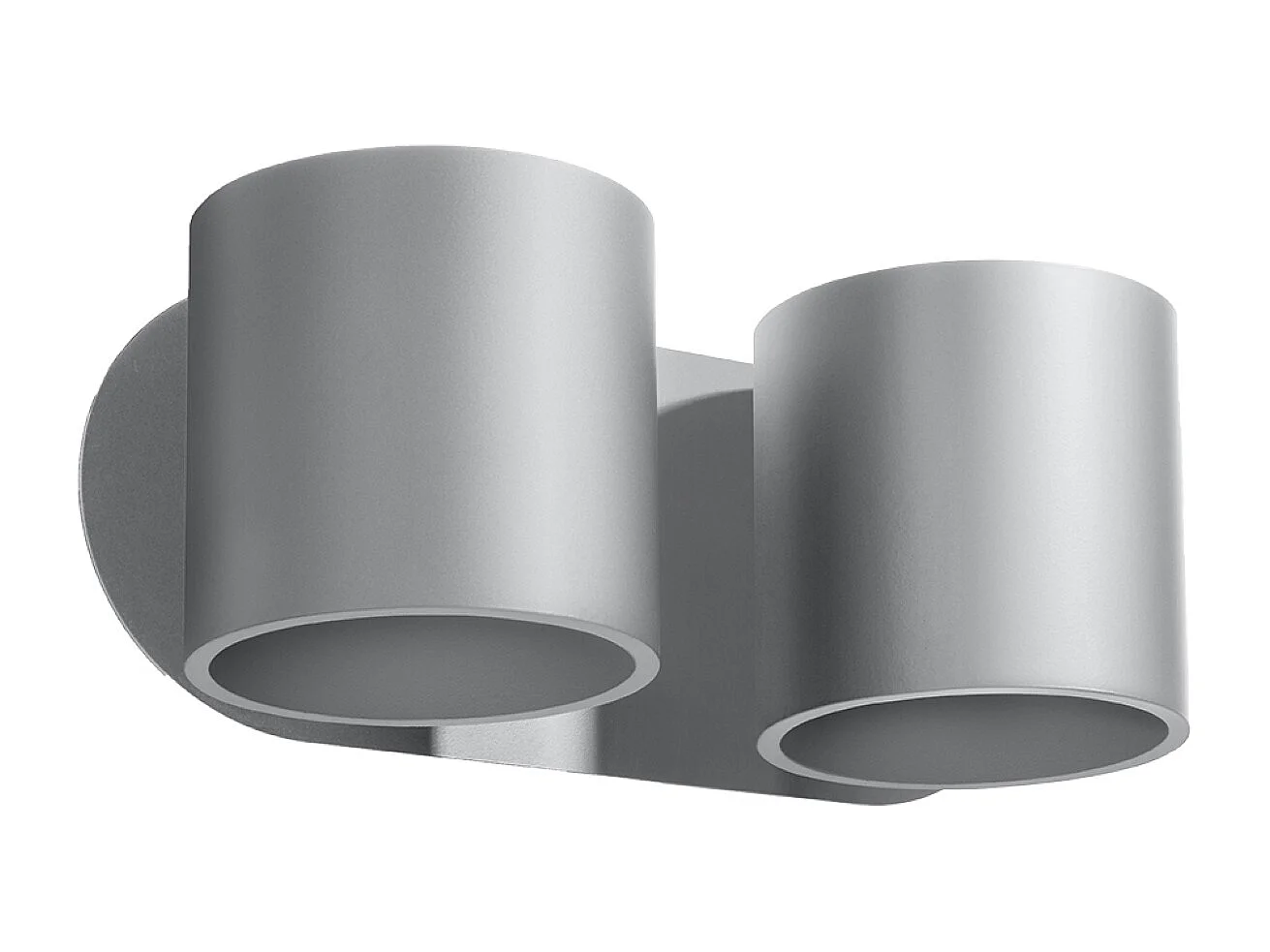 Appliques Celeris moderne en aluminium - 2 sources lumineuses 4000K - L.26 x H.10 cm - gris