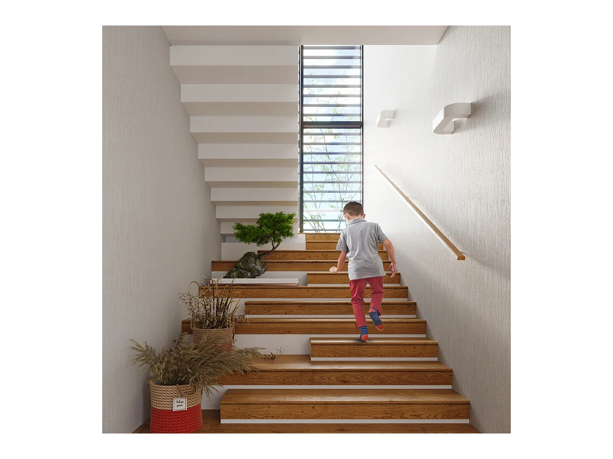 Lampade da parete Briow moderno di ceramica - 1 sorgenti luminose 4000K - L.36 x A.7,5 cm - bianco