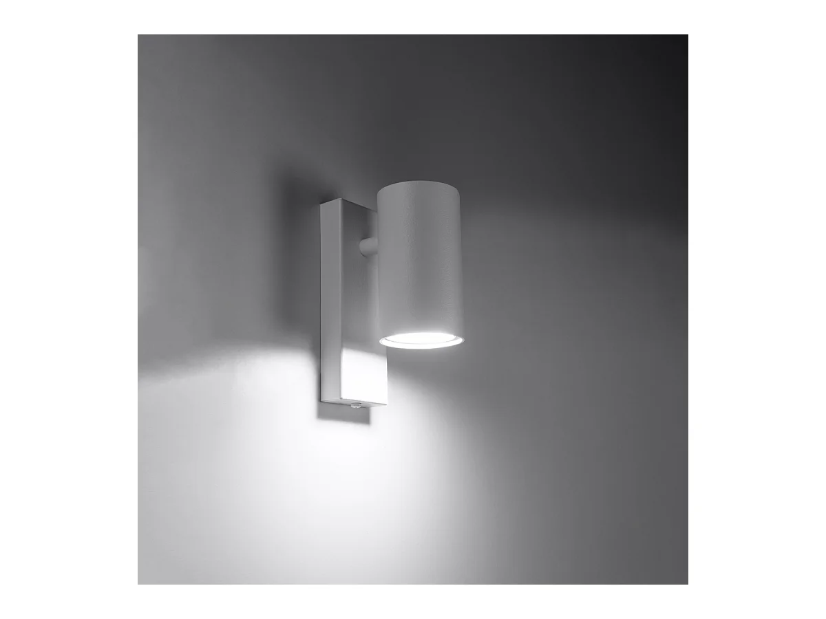 Wandlampen Nutiq modern van  - 1 lichtbronnen 4000K - L.6 x H.15 cm - wit