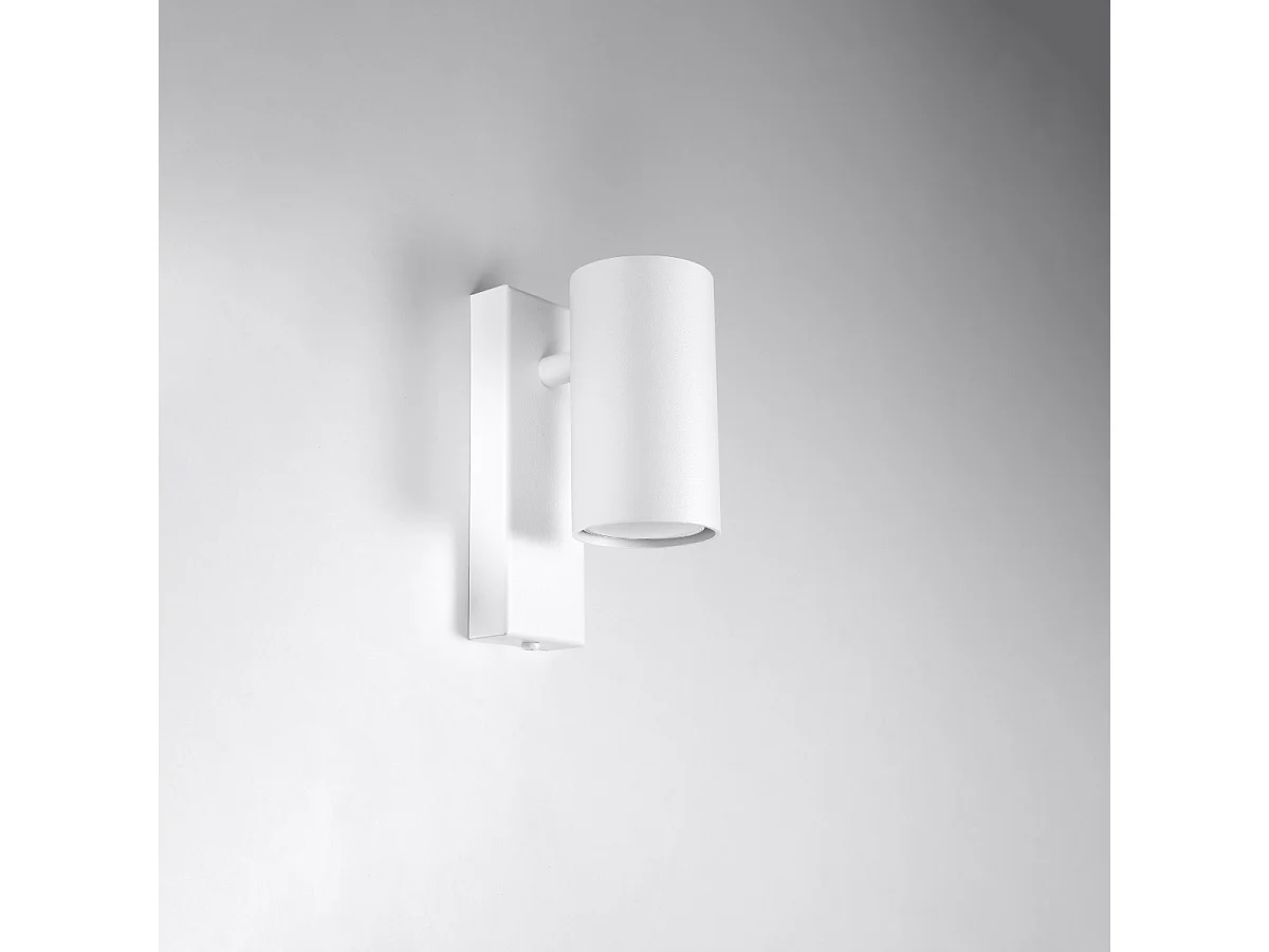 Appliques Nutiq moderne en acier - 1 sources lumineuses 4000K - L.6 x H.15 cm - blanc