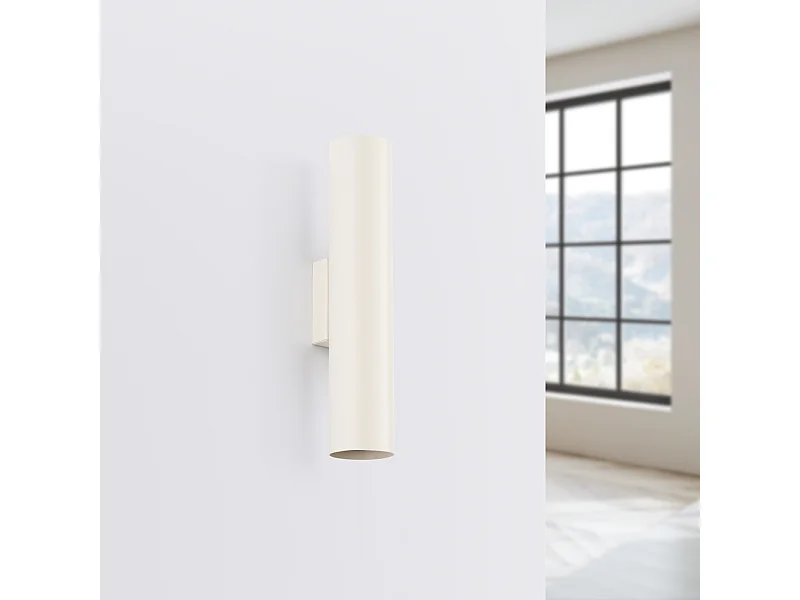 Wandlamp Toris zolder van  - 2 lichtbronnen 4000K - L.6 x H.30 cm - beige