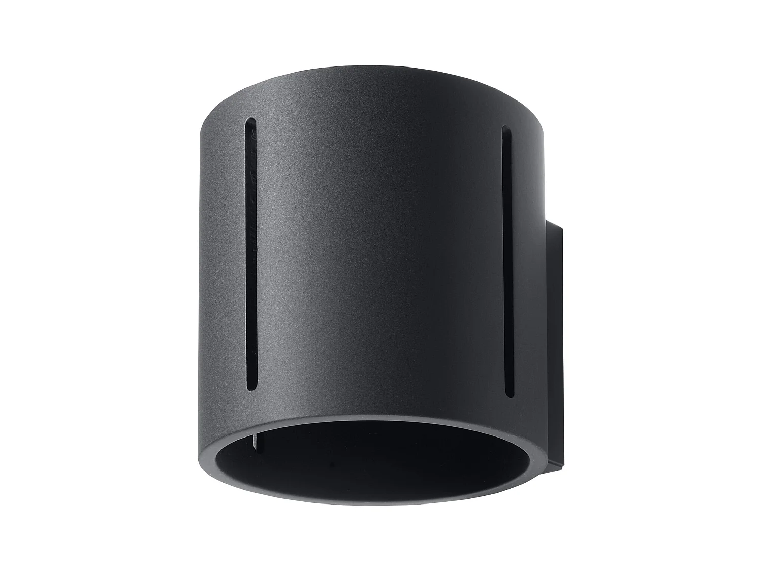 Wandlampen Brich modern aus  Aluminium - 1 lichtquellen 4000K - L.10 x H. cm - Schwarz