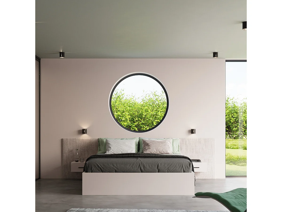 Appliques Brich moderne en aluminium - 1 sources lumineuses 4000K - L.10 x H.10 cm - noir