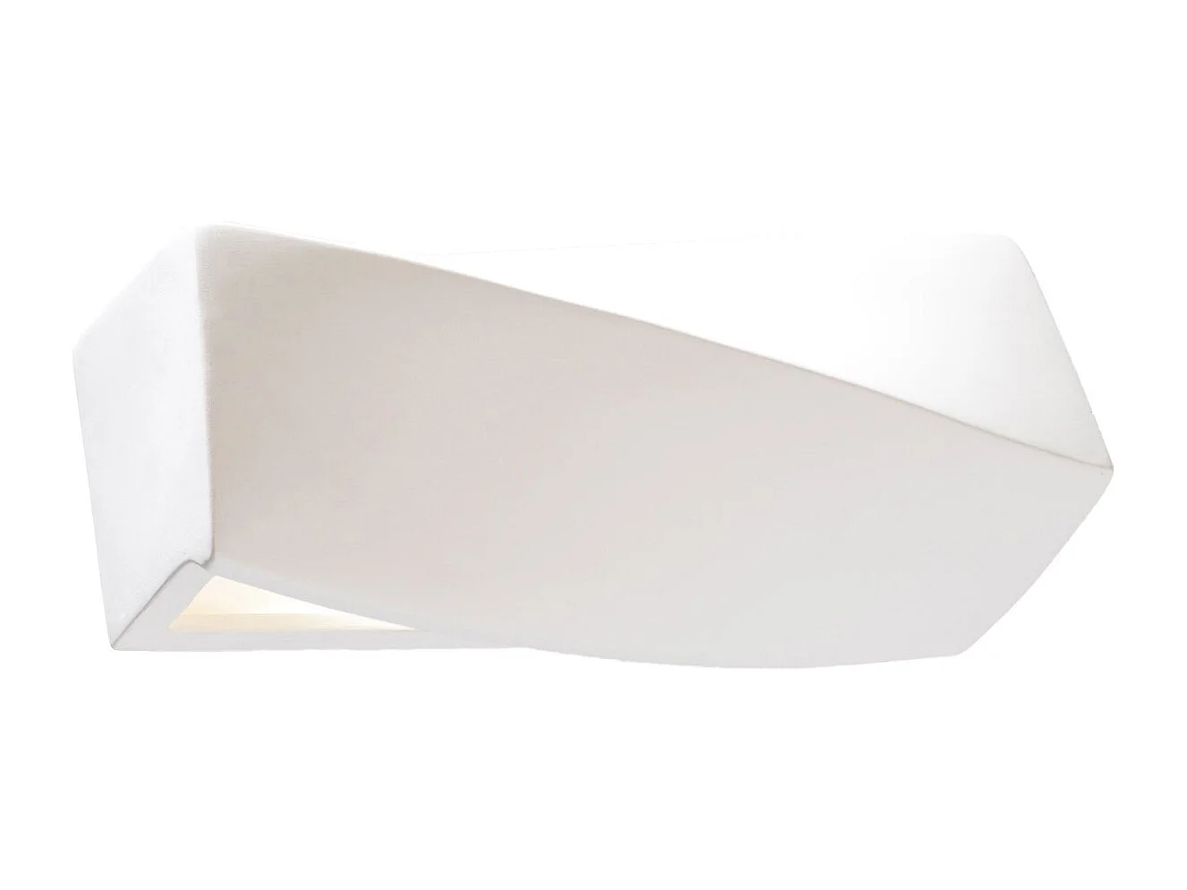 Appliques Sigmonix mini moderne en céramique/verre - 1 sources lumineuses 4000K - L.35 x H.12 cm - blanc